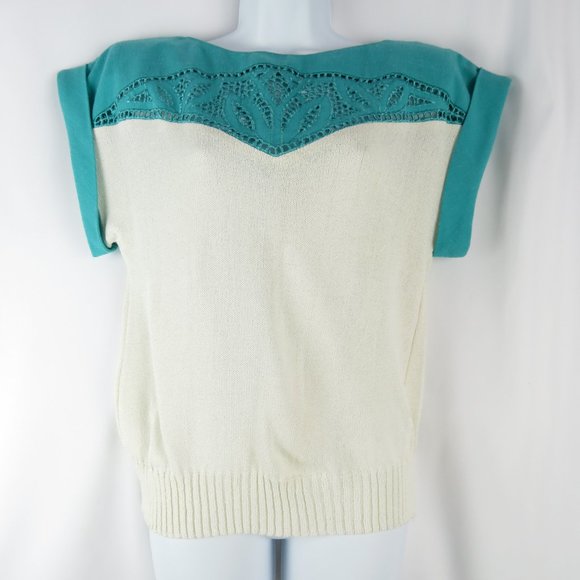 Leslie Fay Tops - Vintage Leslie Fay Leaf Pattern Top